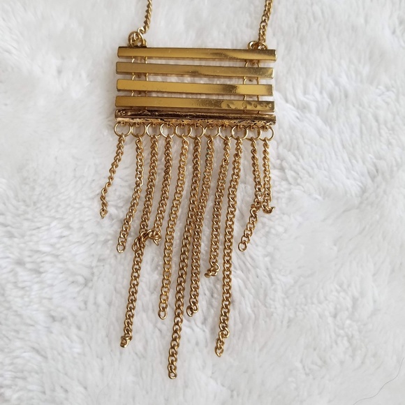 BaubleBar Gold Dangle Necklace, LIKE NEW - Picture 3 of 5